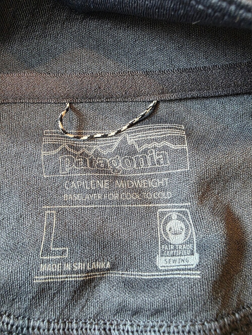 Patagonia Capilene Midweight Pullover Men's Large Gray Quarter Zip Base Layer - Picture 5 of 8